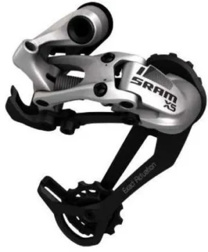 Перемикач задній  Sram X5 довжина лапка 9 швидкостей сірий