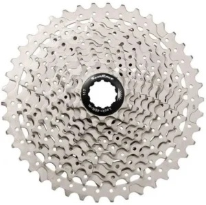 Касета 10-k 11-42T SUN RACE MTB MS2 алюмінієвий павук, Metallic Silver