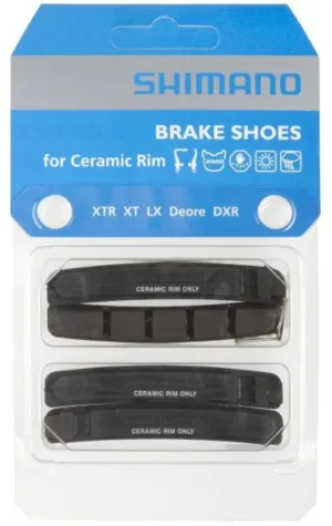 Гальмівні колодки (гумки) Shimano M950 XT/DEORE для керамічних ободів V-brake (2 пари)