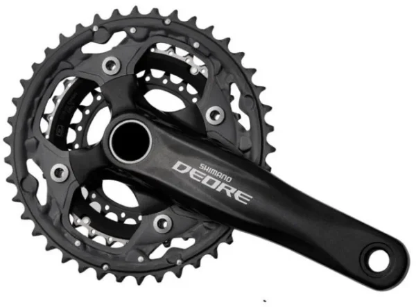 Шатуни Shimano FC-M590 DEORE, 175мм, 42/32/24, 10шв, чорн ОЕМ