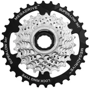 Тріскачка SUN RACE M4S 7S, 13-34T, Zinc + Black