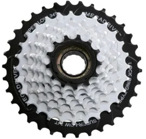 Тріскачка SUN RACE M56 8S, 13-34T, Zinc + Black