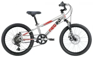 Велосипед 20" Apollo NEO Disc+ 6s boys brushed alloy red black