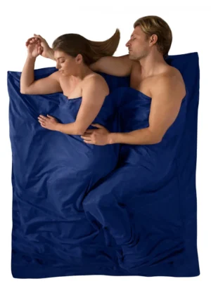 Вкладиш у спальник Sea To Summit Premium Cotton Travel Liner Double (Rectangular) 185 см, navy blue