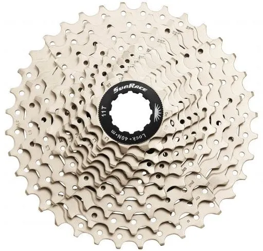 Касета 10-k 11-36T SUN RACE MS1 MTB, сталевий павук, metallic silver