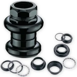 Рульова колонка 1" VP VP-H692W, різьбова, d 22.2 / 30/27, 24 TPI, підшипники сепараторні, сталева, чорна